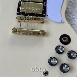 Handmade SG Cream Electric Guitar HHH Pickups USA Warehouse In Stock 6 String