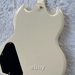 Handmade SG Cream Electric Guitar HHH Pickups USA Warehouse In Stock 6 String