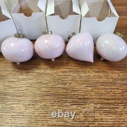 Handmade STUDIO Ceramic Christmas Baubles Pastel Crystalline Porclein Barnes