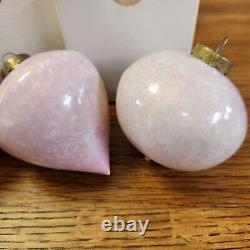 Handmade STUDIO Ceramic Christmas Baubles Pastel Crystalline Porclein Barnes