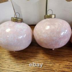 Handmade STUDIO Ceramic Christmas Baubles Pastel Crystalline Porclein Barnes