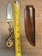 Handmade Tang Skinner Knife 3 Inch Blade- A8 Tool Steel -bone Handle