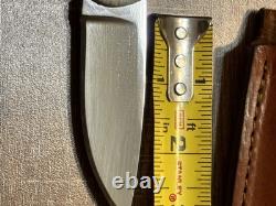 Handmade Tang Skinner Knife 3 inch Blade- A8 Tool Steel -Bone Handle