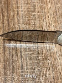 Handmade Tang Skinner Knife 3 inch Blade- A8 Tool Steel -Bone Handle