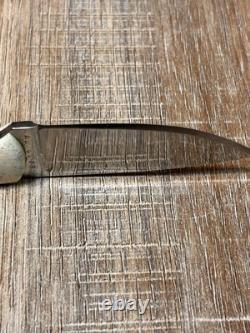 Handmade Tang Skinner Knife 3 inch Blade- A8 Tool Steel -Bone Handle