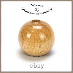 Handmade Vases Weed Pot Vase Maple Wood Hand Crafted USA 412