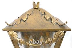 Hans Duus Blacksmith Handmade Outdoor Wall Sconce Light Fixture Spanish Colonial