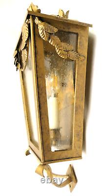 Hans Duus Blacksmith Handmade Outdoor Wall Sconce Light Fixture Spanish Colonial