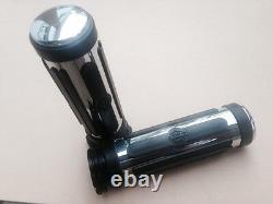 Harley OEM NEW Chrome and Rubber Hand Grips Small -Pair 56246-96A USA MADE