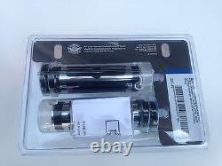 Harley OEM NEW Chrome and Rubber Hand Grips Small -Pair 56246-96A USA MADE