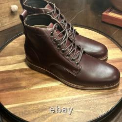 Helm Boots Hand Made in USA All Leather Zind Brown High Quality Mens Size 9D
