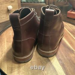 Helm Boots Hand Made in USA All Leather Zind Brown High Quality Mens Size 9D