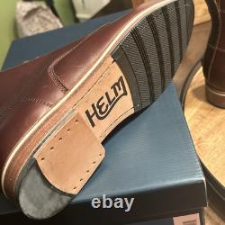 Helm Boots Hand Made in USA All Leather Zind Brown High Quality Mens Size 9D