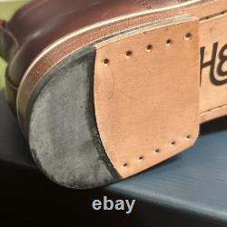 Helm Boots Hand Made in USA All Leather Zind Brown High Quality Mens Size 9D