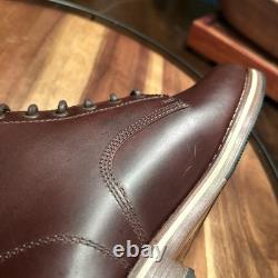 Helm Boots Hand Made in USA All Leather Zind Brown High Quality Mens Size 9D