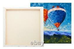 Hot air Balloons Oil Painting on stretched canvas. Unique handmade paintings art
