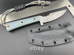 Hurley Knives Newt Nitro-V Custom Fixed Blade Made In USA Lanyard Not Included