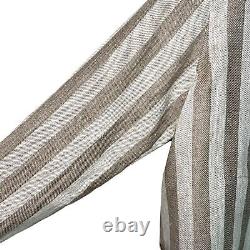 Hye Sun Mun Womens Jacket Size Large Hutton Striped Linen Handmade Made In USA