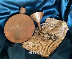 JACOB BROMWELL KENTUCKY ROUND FLASK Copper Hand Made in the USA