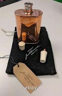 Jacob Bromwell Model One Copper Flask withVelvet Bag New Hand Made In The USA