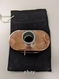 Jacob Bromwell Model One Copper Flask withVelvet Bag New Hand Made In The USA