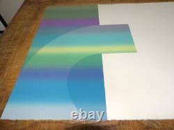 Juergen Strunck BOROL V LIMITED EDITION COLOR LITHOGRAPH 1969 OP ART