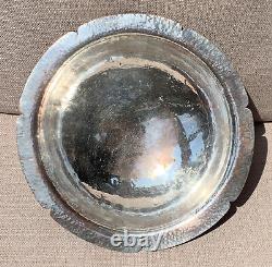 Katherine Pratt Pre-WWII American Made 9x3 Antique Silver Lined Copper Bowl