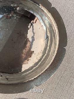 Katherine Pratt Pre-WWII American Made 9x3 Antique Silver Lined Copper Bowl