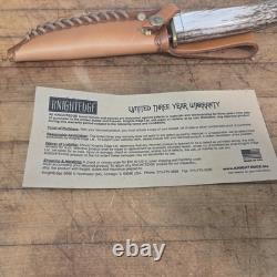 Knightedge stag handle fixed blade knife