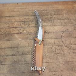 Knightedge stag handle fixed blade knife