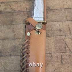 Knightedge stag handle fixed blade knife