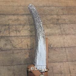 Knightedge stag handle fixed blade knife