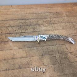 Knightedge stag handle fixed blade knife