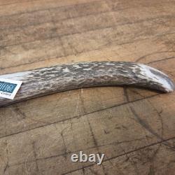 Knightedge stag handle fixed blade knife