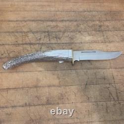 Knightedge stag handle fixed blade knife