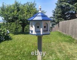 LARGE Poly Gazebo Birdhouse 8 rooms Amish Handmade Made in USA