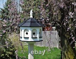 LARGE Poly Gazebo Birdhouse 8 rooms Amish Handmade Made in USA