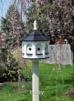 LARGE Poly Gazebo Birdhouse 8 rooms Amish Handmade Made in USA