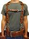 Leather Work Suspenders Amish Construction Belt & Back Support Usa Handmade