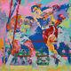 Leroy Neiman-ny/il Realist-hand Signed Lim. Ed -frazier Vs. Foreman 1973