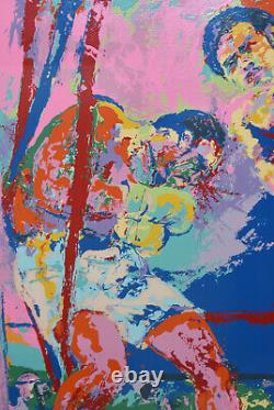 LEROY NEIMAN-NY/IL Realist-Hand Signed LIM. ED -Frazier vs. Foreman 1973