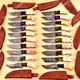 Lot Of 20 Handmade Damascus Steel Hunting Skinner Knife Bone Usa's Duty Paid