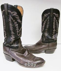 LUCCHESE CLASSICS BOOTS Hand Made Leather Western Cowboy Multi Tone USA Men's 10