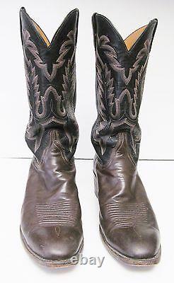 LUCCHESE CLASSICS BOOTS Hand Made Leather Western Cowboy Multi Tone USA Men's 10