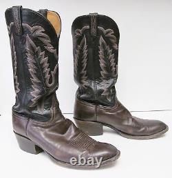 LUCCHESE CLASSICS BOOTS Hand Made Leather Western Cowboy Multi Tone USA Men's 10