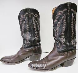 LUCCHESE CLASSICS BOOTS Hand Made Leather Western Cowboy Multi Tone USA Men's 10