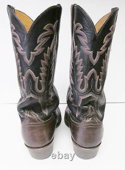 LUCCHESE CLASSICS BOOTS Hand Made Leather Western Cowboy Multi Tone USA Men's 10