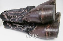 LUCCHESE CLASSICS BOOTS Hand Made Leather Western Cowboy Multi Tone USA Men's 10