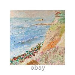 La Jolla Seascape Oil Painting on stretched canvas original Unique handmade art