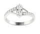 Lab Grown Forever Us Two Stone Diamond Solitaire Ring Vs F 0.80ct 14k White Gold